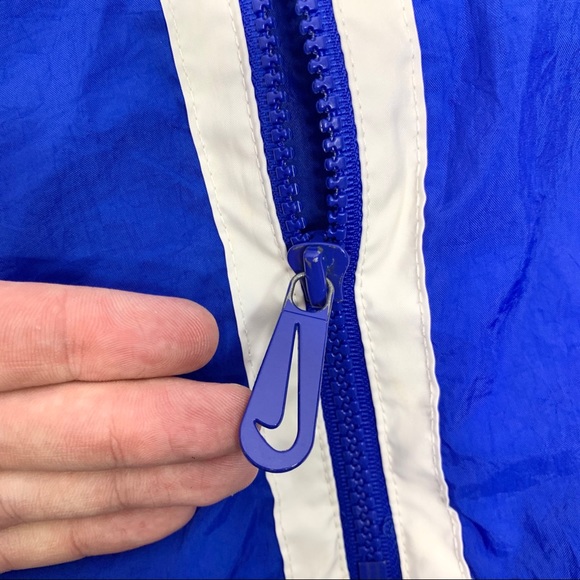 Vintage Nike Windbreaker Mens XL 1/2 zip Blue - Picture 5 of 12